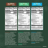 ALOHA Organic Plant Based Protein Bars - 6 Flavor Variety Pack - 12 Count, 1.9oz Bars - Vegan Snacks, Low Sugar, Gluten-Free, Low Carb, Paleo, Non-GMO, Stevia-Free, No Sugar Alcohol Sweeteners