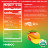 Orgain Organic Hydration Packets, Electrolytes Powder - Mango Hydro Boost with Superfoods, Vegan, Gluten-Free, No Soy Ingredients, Non-GMO, Less Sugar than Sports Drinks, 16 Count