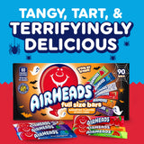 Airheads Candy Bars, Halloween Variety Box, Chewy Full Size Fruit Taffy, Trick or Treat Mega Box, 90 Individually Wrapped Full Size Bars (Packaging May Vary)