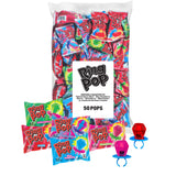 Ring Pop Halloween Bulk Variety Candy - 50 Ct Individually Wrapped Lollipops w/ Assorted Flavors - Fun Candy For Party Favors, Halloween Parties, Trick or Treat Goodie Bags, Bachelorette Parties