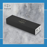 PARKER IM Fountain Pen | Premium Blue Grey with Chrome Trim | Medium Point with Blue Ink Cartridge | Gift Box