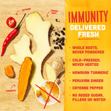 Vive Organic Immune Support Shot, Cold-Pressed Ginger, Turmeric & Cayenne, Gluten Free, Vegan, Immunity Boost Cayenne, 2 Fl Oz (Pack of 12)