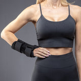 Carpal Tunnel Wrist Brace Support with 2 Straps and Metal Splint Stabilizer - Helps Relieve Tendinitis Arthritis Carpal Tunnel Pain - Reduces Recovery Time for Men Women - Left (S/M)