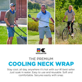 KOOLGATOR Evaporative Cooling Neck Wrap - Keep Cool in The Heat, Summer Cooling Accessories, Long Lasting, Reusable & Breathable, Available in 1, 3, or 5 Pack (Golf Tees/Tee Time, 5 Pack)