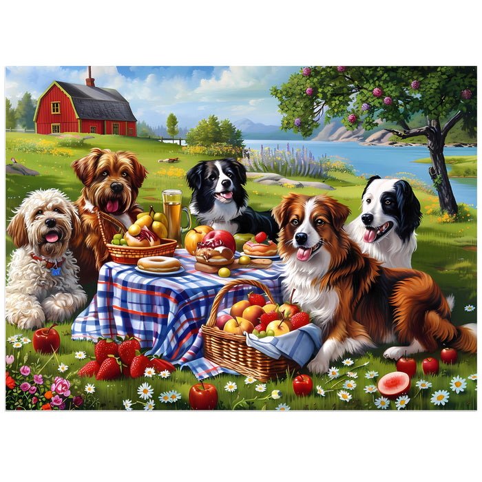 500 Pieces Puzzles for Adults–Dogs Jigsaw Puzzle for Adults Children Elderly–Recycled Paper Puzzle 500 Pieces–Challenging Family Activity Game Gift for Family Friends Men Women Seniors (21x15in)