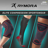 Rymora ORTHOPEDIC_BRACE Leg Compression Sleeve for Blend,Pain Relief, Calf Support, Comfortable, Secure Footless for Fitness, Running, and Shin Splints White, Medium (One Pair)