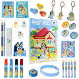 Bluey Advent Calendar 2023 for Kids, Stationery Colouring Pencils Keychains Bracelet Advent Calendars for Kids