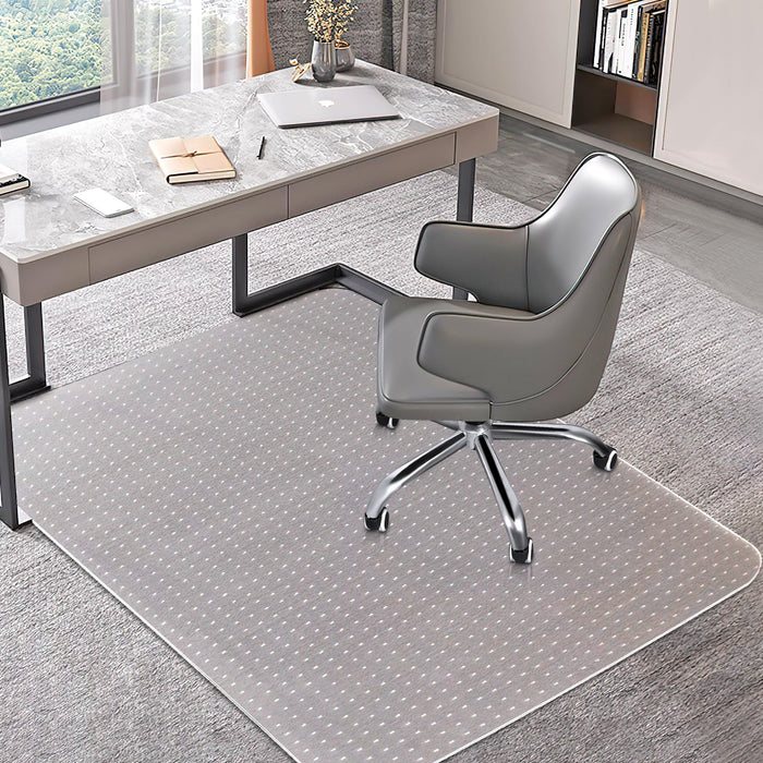 Office Chair Mat for Carpets, Clear Computer Desk Chair Mat for Low Carpeted Floors, Thick and Sturdy Carpet Protector, Easy Glide and Flat Without Curling(30'' x 48'' Rectangle)