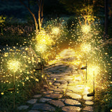 GIGALUMI Garden Outdoor Decor Lights, Christmas 6 Pack Solar Garden Lights for Yard Outside Fairy Garden Lights Decorative, Solar Lights for Balcony Patio Garden Decor Yard Pathway Flowerbed Planter