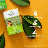 Organic India Tulsi Moringa Herbal Tea - Holy Basil, Stress Relieving & Nourishing, Immune Support, Vegan, Certified Organic, Non-GMO, Antioxidant, Caffeine-Free - 18 Infusion Bags, 6 Pack
