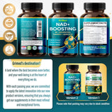 GriMed NAD + Boosting 16,550mg- x12 Power with NR + Resveratrol Turmeric + Quercetin - Cellular Energy, Cellular Repair, Healthy Aging - USA Made & Tested (90 Count (Pack of 1))