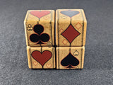 Newt's Playing Cards HideWood Design Trump Marker/Indicator/Cube - Stylish Block That Helps Card Players Know What is Trump