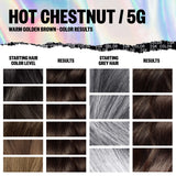 IGK Permanent Color Kit HOT CHESTNUT - Warm Golden Brown 5G | Easy Application + Strengthen + Shine | Vegan + Cruelty Free + Ammonia Free | 4.75 Oz