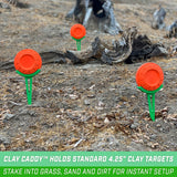 GoSports Outdoors Clay Target Holders - Choose Between Clay Claw Hangers or Clay Caddy In Ground Stakes, Versatile Target Holders for Shooting Practice