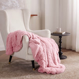 Bedsure Soft Pink Twin Blanket for Bed, Fluffy Fuzzy Blankets Twin Size for Couch, Sofa, Cozy Plush Sherpa Fleece Faux Fur Blanket, Thick Warm Christmas Blanket Gifts for Women, Men, 60x80