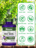 tnvitamins Holy Basil Capsules (1600 MG x 240 Capsules) | 8 Month Supply | AKA Tulsi | May Promote Stress & Frustration Relief* | Tulsi Holy Basil Leaf Extract | Adaptogenic, & Ayurvedic Herb