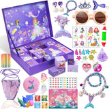 Advent Calendar 2023 for Girls - 24 Days Surprise Christmas Mermaid Gift Box - Christmas Countdown Kids Advent Calendars - Mermaid XMAS Gifts Including Hair Accessories, Fidget Toys