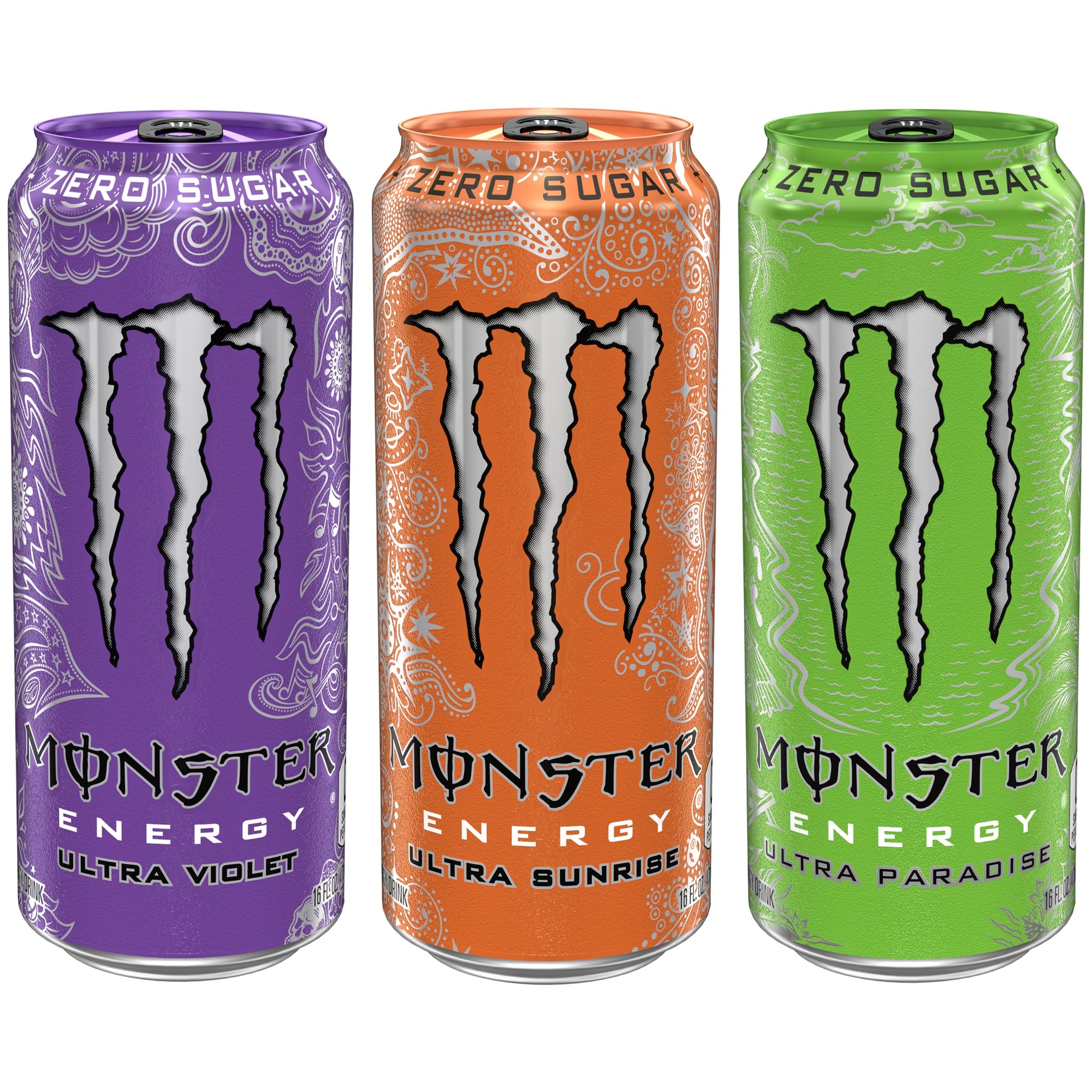 Monster Energy Ultra Variety Pack, Ultra Violet, Ultra Sunrise, Ultra