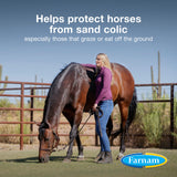 Farnam Sand Clear for Horses Natural Psyllium Crumbles, Veterinarian recommended to support the removal of sand & dirt from the ventral colon, 10 lbs., 32 scoops