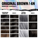 IGK Permanent Color Kit ORIGINAL BROWN - Brown Black 4N | Easy Application + Strengthen + Shine | Vegan + Cruelty Free + Ammonia Free | 4.75 Oz