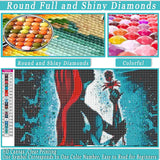 KICHANG 2 Pcs 5D Halloween Diamond Painting Kits for Adults-Nightmare Before Christmas Jack and Sally Diamond Painting Diamond Art Round Full Drill Diamonds for Home Wall Decor DIY Gift-12x16inch