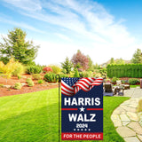 Double Sided Kamala Harris Waltz 2024 Garden Flag Kamala Harris 2024 for President Garden Flags 3Ply 12x18Inch Harris Waltz for the People Flag for Garden Yard Decor