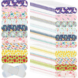 Patelai 300 Pieces Kids Bandages Bulk 10 Styles Children's Adhesive Bandages Flexible Colorful Cute Cartoon Bandages Waterproof Breathable Stickers Protection Care Cuts for Girls Boys(Cute)