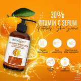 30% Vitamin C Serum (8 Fl Oz) Pure Organic Anti- Wrinkle + Hyaluronic Acid + Retinol + Vitamin E + Vitamin B, Facial Serum For Anti-aging, Wrinkles, And Fine Lines.