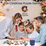 ZIZZ Advent Calendar 2024 Christmas Jigsaw Puzzle - 24 Boxes 1008 Pieces Xmas Holiday Countdown Puzzle Gift for Kid Adult Boy Girl Teen Happy Family Toy Game Christmas Stocking Stuffer Home Decoration