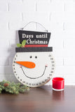 DII Christmas Advent Collection Decorative & Reusable Wooden Countdown Calendar, 16.5x12.75, Snowman Countdown