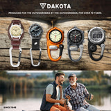 DAKOTA Mini Clip Microlight, Clip and Watch, Outdoor Gifts for Men and Women, Use for Fishing Hunting, and More, Watch LED Flashlight, Clip on Watch