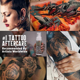 Hustle Bubbles Tattoo Aftercare Tattoo Soap Antibacterial Soap To Clean New Tattoos & Piercings Essential Tattoo Supplies 7oz