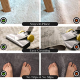 Medipaq Greatideas Non-Slip Mat and Rug Grippers - Stop Your Mats and Rugs from Slipping and Sliding! Black 4X Pack