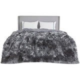 Bedsure Soft King Size Blanket for Bed, Fluffy Fuzzy Large King Blanket for Winter, Cozy Plush Sherpa Fleece Faux Fur Blanket, Thick Warm Christmas Blanket Gifts for Women, Men, 108x90, Tie Dye Grey