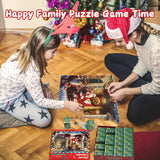 Puzzle Advent Calendar 2024 Christmas Puzzle - Santa Claus Delivers Gifts, 24 Boxes 1008 Pieces puzzles for adults Kids Christmas Countdown Calendar Christmas Gifts Puzzle Home Christmas Decorations