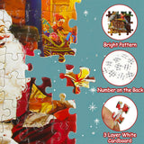 Advent Calendar 2024 Jigsaw Puzzle for Kids and Adults- 1008 Pieces Puzzle 24 Days Christmas Countdown Calendar Family Game Christmas Gifts for Kids Adults - Santa's Worshop(27.56 x 19.68 Inch)