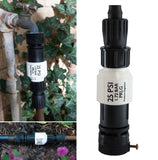 Habitech Drip Irrigation Faucet Adapter Kit: Connect 1/2" Tubing to Faucet or Hose, Backflow Preventer, Filter, Pressure Regulator - No Assembly Required