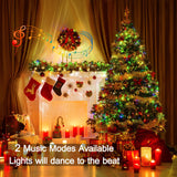 Brizled RGB Christmas Lights, 66ft 200 LED Color Changing Christmas Light with Remote, Dimmable Christmas Lights Outdoor Indoor Waterproof Halloween String Light, Xmas Tree Lights for Christmas Party