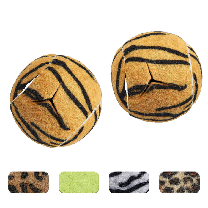 STARTOP Deluxe Pre Cut Walker Tennis Ball Glides - Walkers Legs Universal Precut Glide Balls, Accessories Gifts for Elderly Seniors or Medical Rehab (Tiger)