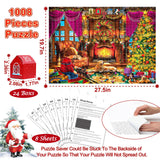 Advent Calendar 2023 Christmas Jigsaw Puzzles-Christmas Surprise Countdown Calendars for Adult and Kids,24 Parts 1008 Pieces Holiday Puzzle to Christmas Gifts Decorations with Puzzle Saver