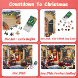 Puzzle Advent Calendar 2024 Christmas Puzzle - Santa Claus Delivers Gifts, 24 Boxes 1008 Pieces puzzles for adults Kids Christmas Countdown Calendar Christmas Gifts Puzzle Home Christmas Decorations