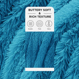 Bedsure Soft Bright Blue Throw Blanket for Couch, Fluffy Fuzzy Blankets & Throws for Bed, Sofa, Cozy Plush Sherpa Fleece Faux Fur Blanket, Thick Warm Christmas Blanket Gifts for Women, Men, 50x60