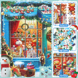 Advent Calendar 2024 Christmas Puzzle for Adults Kids Teens 1008 Pieces, 24 Parts Advent Calendar Puzzle Christmas Calendar Countdown Jigsaw Puzzle - XMAS SHOP, Christmas Gifts Home Decor