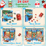 Advent Calendar 2024 Christmas Puzzle for Adults Kids Teens 1008 Pieces, 24 Parts Advent Calendar Puzzle Christmas Calendar Countdown Jigsaw Puzzle - XMAS SHOP, Christmas Gifts Home Decor