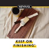 MINWAX Fast Drying Polyurethane Protective Wood Finish, Warm Satin, 1 Quart