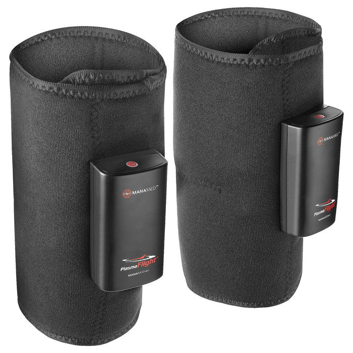 ManaMed PlasmaFlight Calf Muscle & Leg Massager for Pain Relief & Circulation | Approved Kneading Air Massage Leg Sleeve Compression Wrap | Portable Professional SCD Machine for Legs with 2 Modes