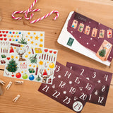 DIY Advent Calendar Kit: Beautiful Craft Advent Calendar 2022 with 24 Paper Bags and Sticker Paper with Designs – Empty Advent Calendar to Fill Yourself – Lovely Christmas Advent Calendar LIVAIA