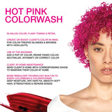 Celeb Luxury Viral Colorwash, Professional Semi-Permanent Hair Color Depositing Shampoo, Hot Pink 8.25 Fl Oz (Pack of 1)