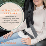 MOYOAMA Seat Belt Pillow Post Surgery- Seatbelt Pillows for Post-Surgery, Port Pillows for Chemo Patients Seatbelt, Mastectomy Seatbelt Pillow, Post Mastectomy Pillow, Hysterectomy Pillow Post Surgery