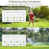 Diivoo WiFi Sprinkler Timer 3 Zone, Smart Water Hose Timer Compatible with Alexa and Google, Remote Control Irrigation Timer, Automatic Manual Watering, Rain Delay, for Garden, Yards and Lawns